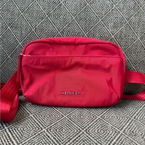 Athleta Red Crossbody Bag Sleek and Sporty